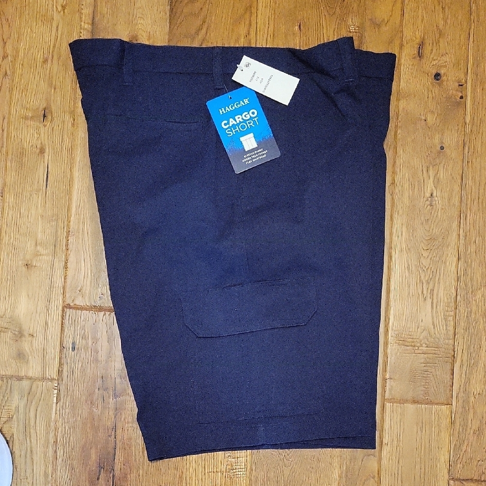 Haggar Navy Cargo Shorts